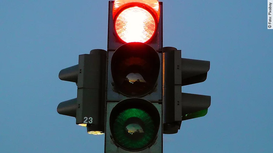 Ampel-Rotlicht