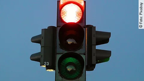 Ampel-Rotlicht Ampel-Rotlicht
