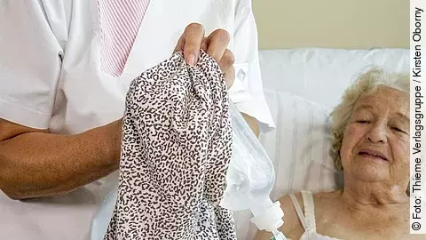 Wechsel des Oberteils bei laufender Infusion