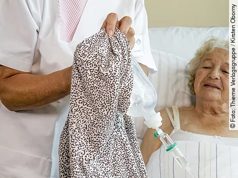 Wechsel des Oberteils bei laufender Infusion