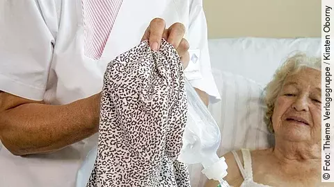 Wechsel des Oberteils bei laufender Infusion