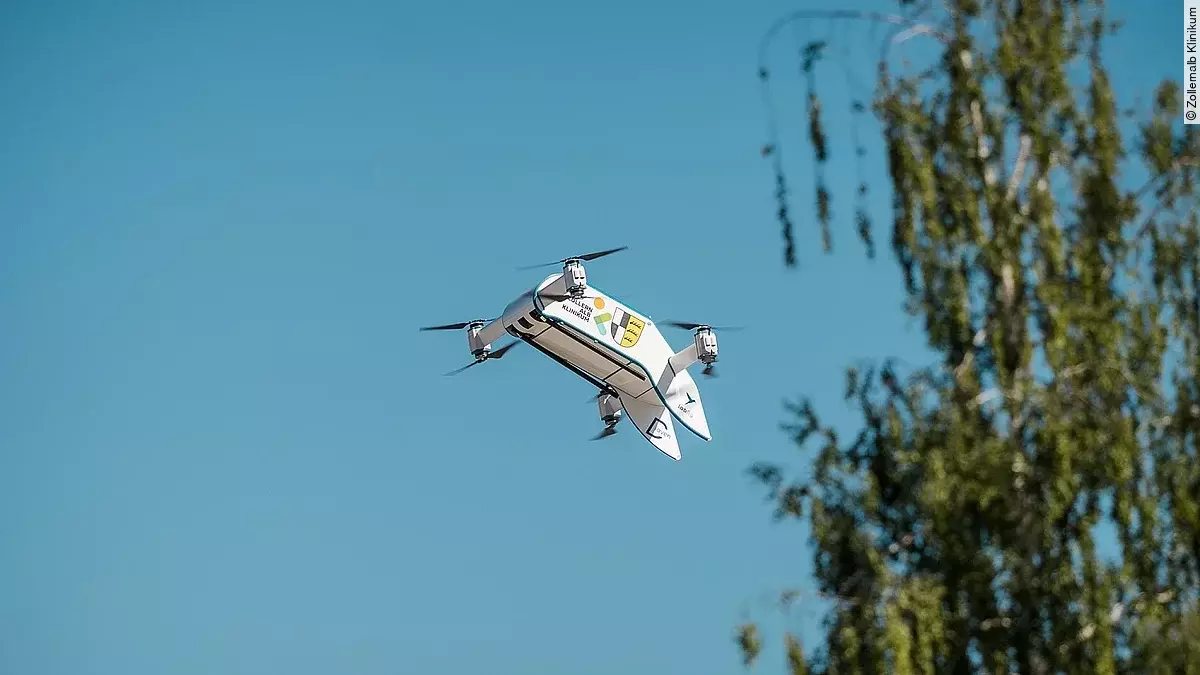 Drohnentransporte am Zollernalb Klinikum