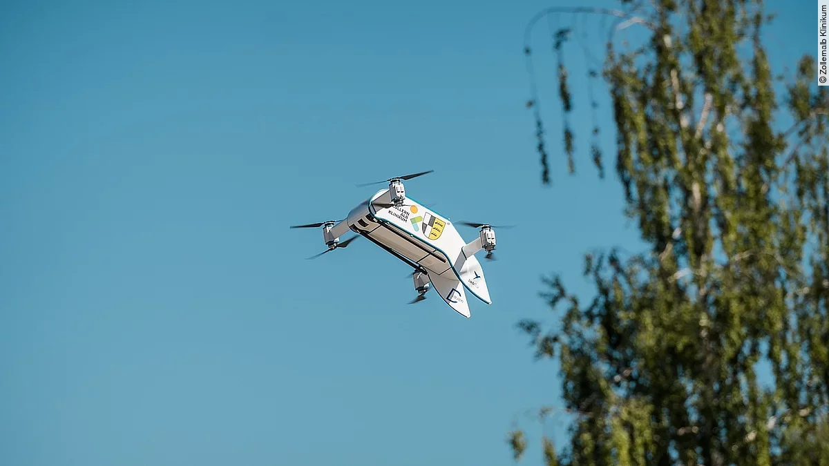 Drohnentransporte am Zollernalb Klinikum