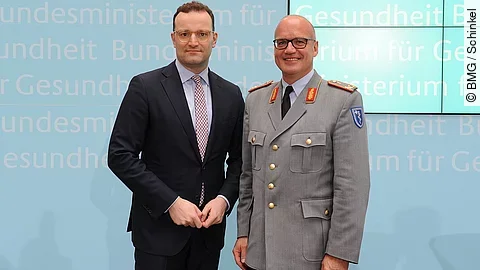 Jens Spahn und Dr. Hans-Ulrich Holtherm Jens Spahn und Dr. Hans-Ulrich Holtherm