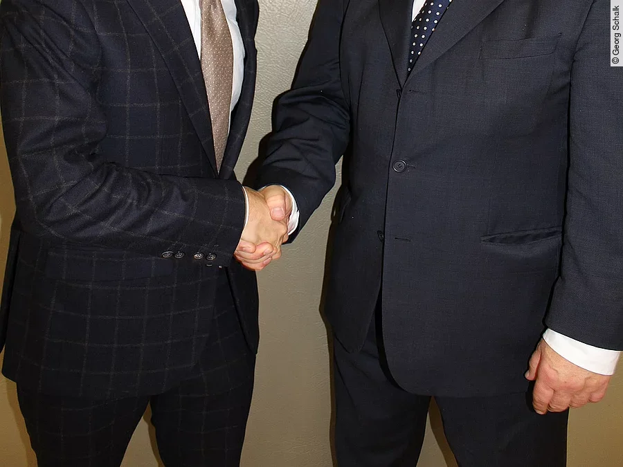 Alkomiet Hasan und Max Schmauß