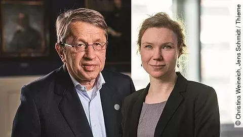 Prof. Heyo Kroemer und Prof. Claudia Luck-Sikorski