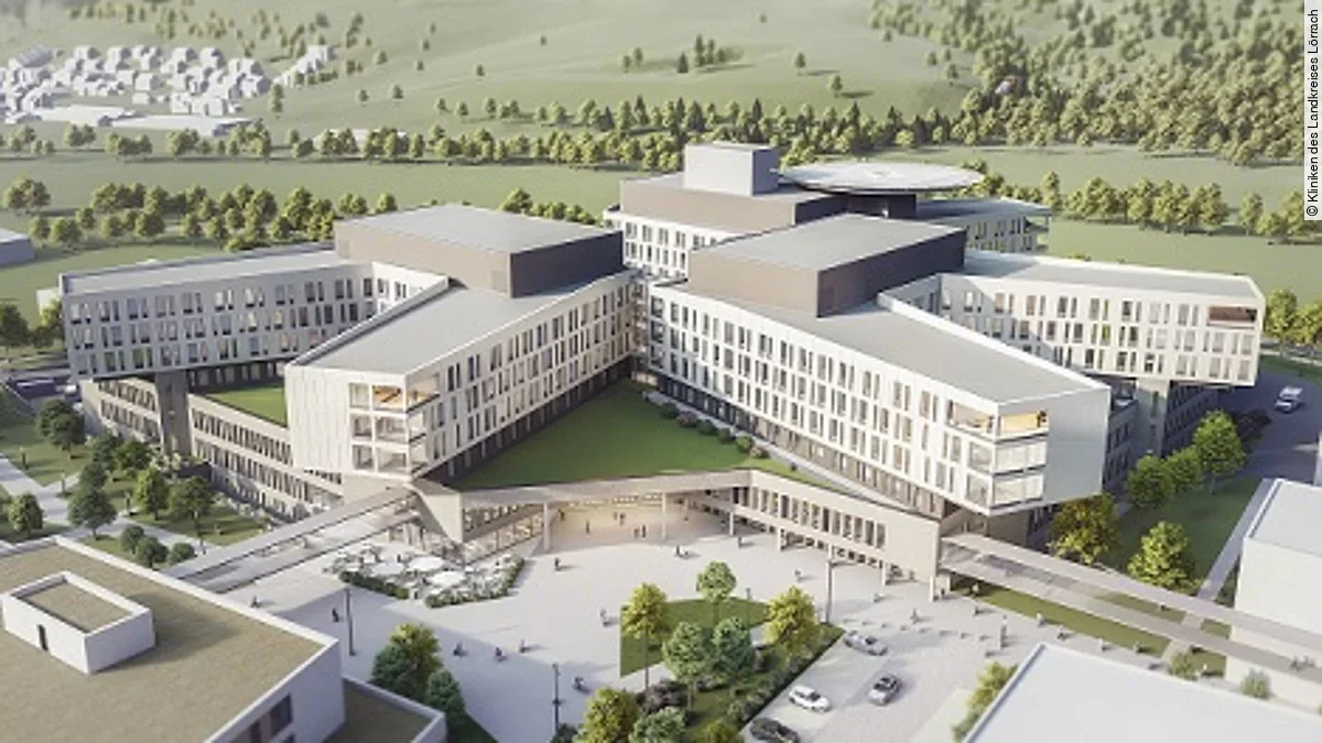 Visualisierung des Zentralklinikums in Lörrach