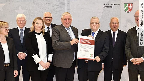 Übergabe Förderbescheid Klinikum Hochsauerland Übergabe Förderbescheid Klinikum Hochsauerland