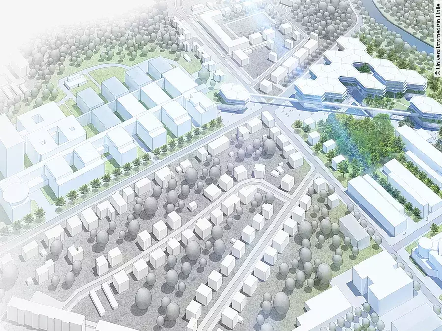 Bauplan Hallesche Universitätsmedizin