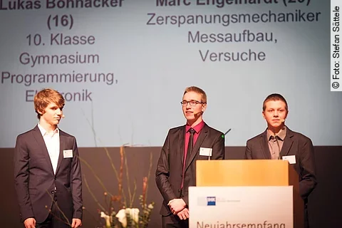 Die drei Jungforscher von Jugend forscht mit ulrich medical