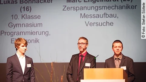 Die drei Jungforscher von Jugend forscht mit ulrich medical