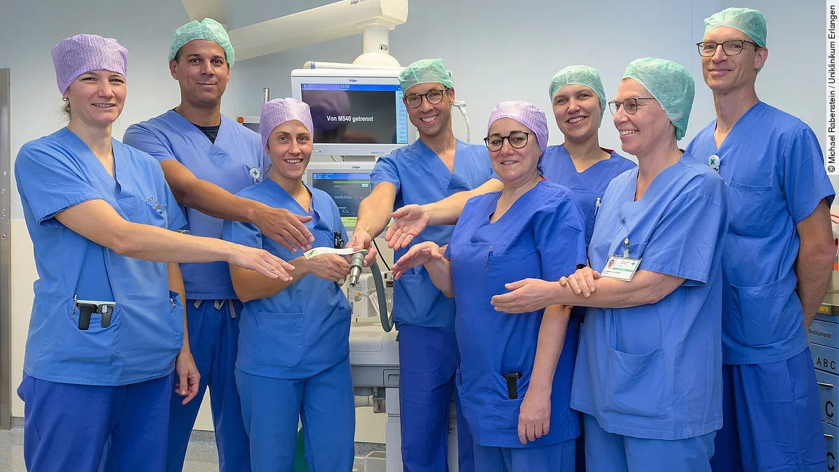 Interprofessionelles Team der Anästhesiologie am Uniklinikum Erlangen