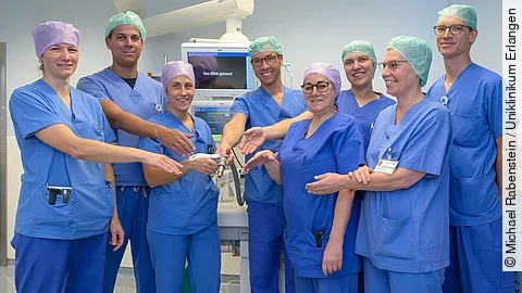 Interprofessionelles Team der Anästhesiologie am Uniklinikum Erlangen
