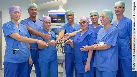 Interprofessionelles Team der Anästhesiologie am Uniklinikum Erlangen