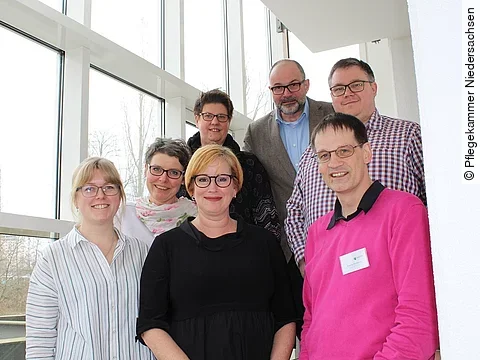 untere Reihe v.l.n.r.: Nora Wehrstedt, Nadya Klarmann, Sascha Sandhorst, obere Reihe v.l.n.r.: Ulrike Mewing, Kerstin Stammel, Felix Berkemeyer, Benjamin Schiller