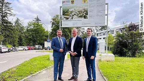 Dr. Jörg Sagasser,  Heinz Eininger und Sebastian Krupp