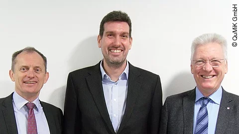 v.l.: Matthias Ziegler, Thorsten Hauptvogel, Prof. Dr. Hans-Jürgen Hennes 