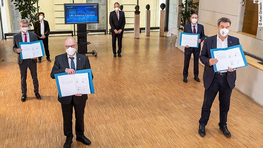 Unterzeichnung Forschungscampus Martinsried Unterzeichnung Forschungscampus Martinsried