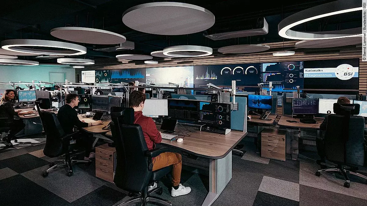 Nationales IT-Lagezentrum des BSI 