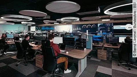 Nationales IT-Lagezentrum des BSI 