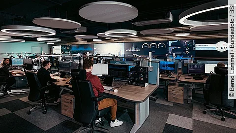 Nationales IT-Lagezentrum des BSI 