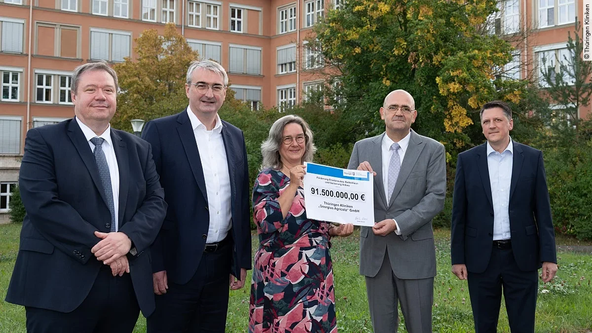 Förderbescheid für ein neues Bettenhaus der Thüringen Kliniken