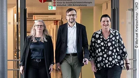 V. l. Katrin Korn-Mattern, Mirko Radloff und Bärbel Hebert