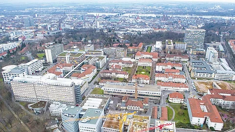 Universitätsmedizin Mainz Luftaufnahme