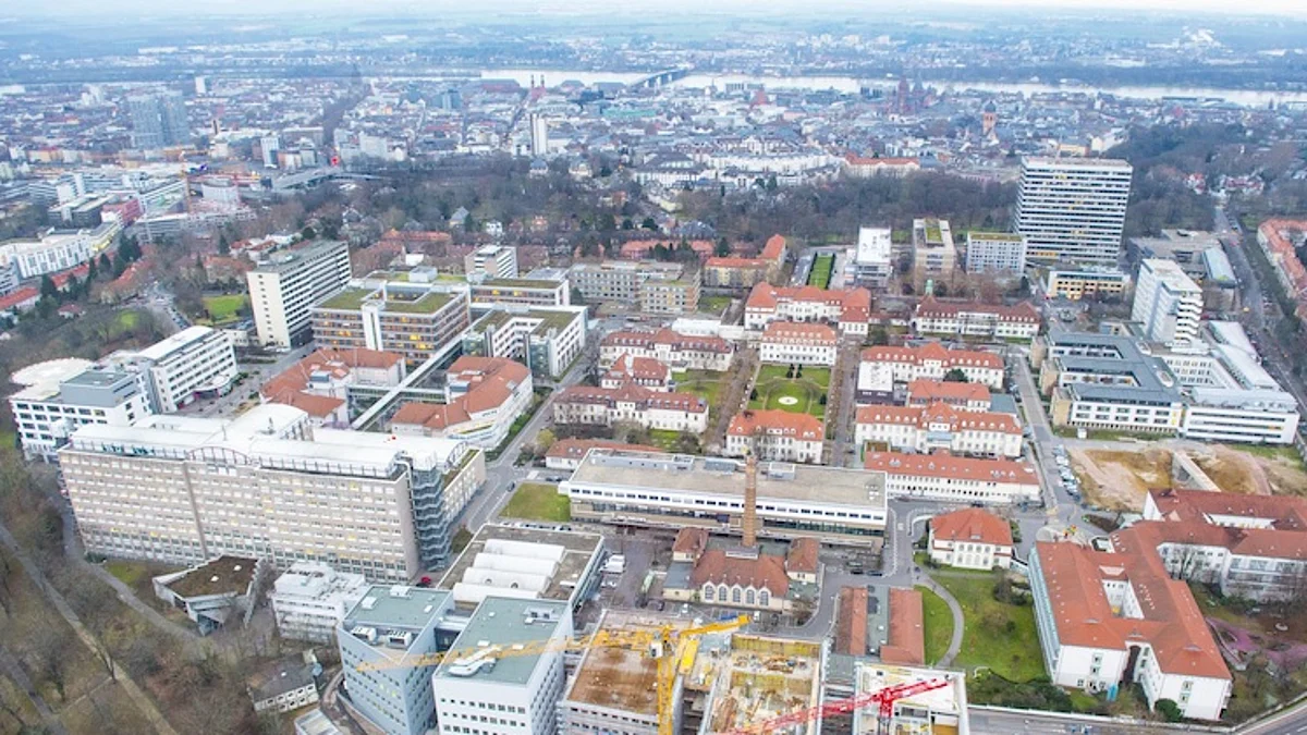Universitätsmedizin Mainz Luftaufnahme