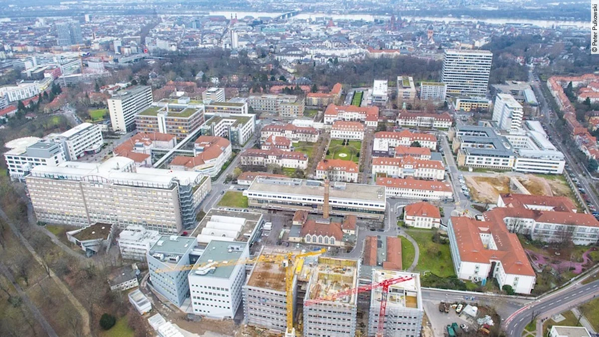 Universitätsmedizin Mainz Luftaufnahme