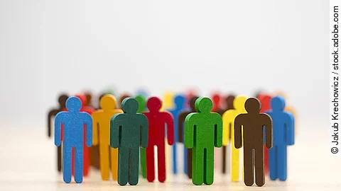 Bunte Personengruppe Bunte Personengruppe