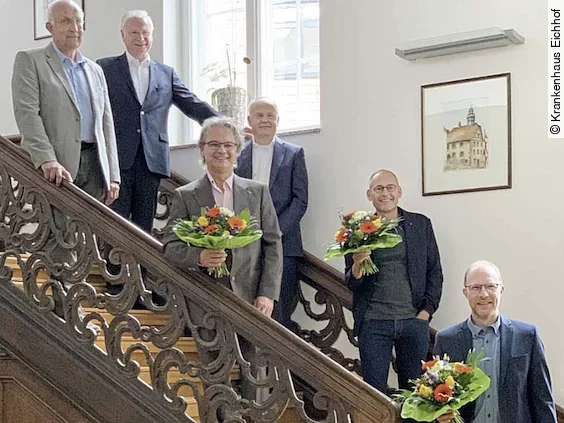 Vorstand und die Stiftungsratsvorsitzende am Krankenhaus Eichhof