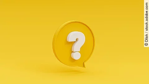 Sprechblase mit Fragezeichen