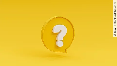 Fragezeichen Sprechblase mit Fragezeichen