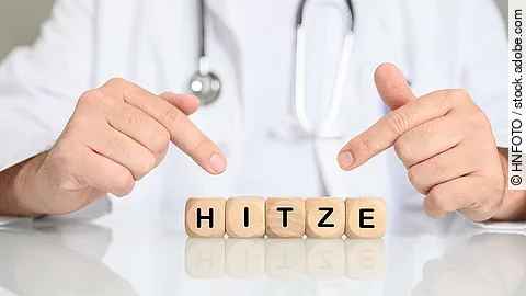 Hitze Holzwürfel, auf denen "Hitze" steht.