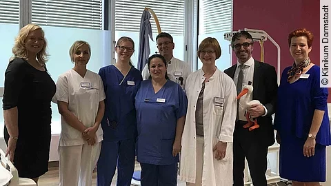 Das Team in neuen Räumen, Klinikum Darmstadt