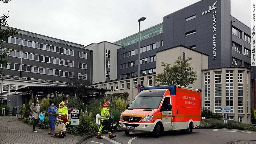 Evakuierung des Klinikums Leverkusen 2021