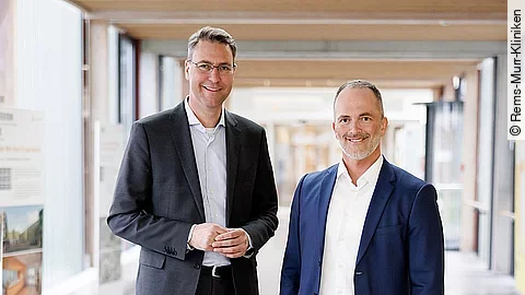 Dr. Richard Sigel und André Mertel. 