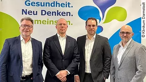 Die vier Geschäftsführer der neuen Darmstädter Holding.