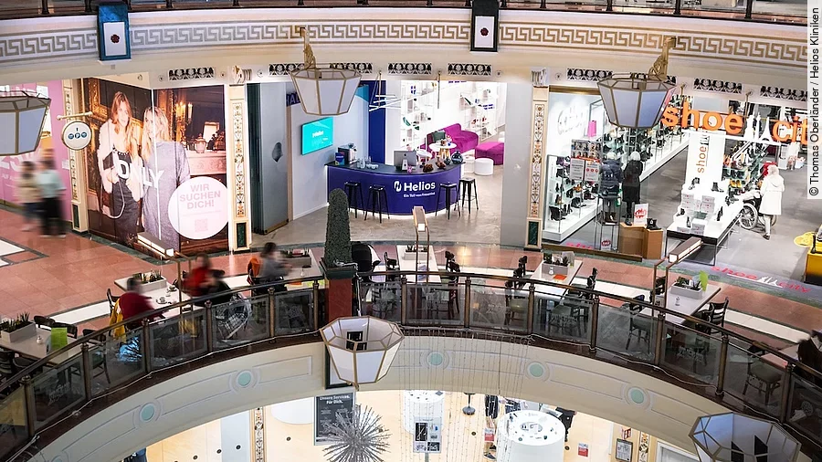 Helios Pop-up-Store im Berliner Shoppingcenter