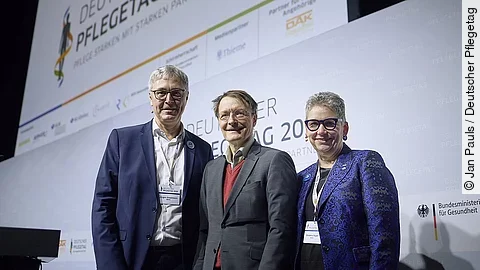 Jürgen Graalmann, Prof. Karl Lauterbach und Christine Vogler