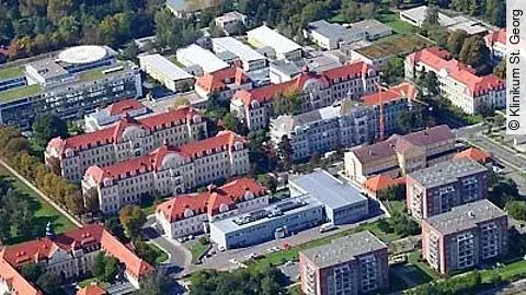 Luftbild Klinikum St. Georg Luftaufnahme Klinikum St. Georg