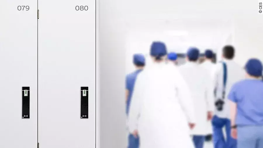 Möbelschloss an Umkleide