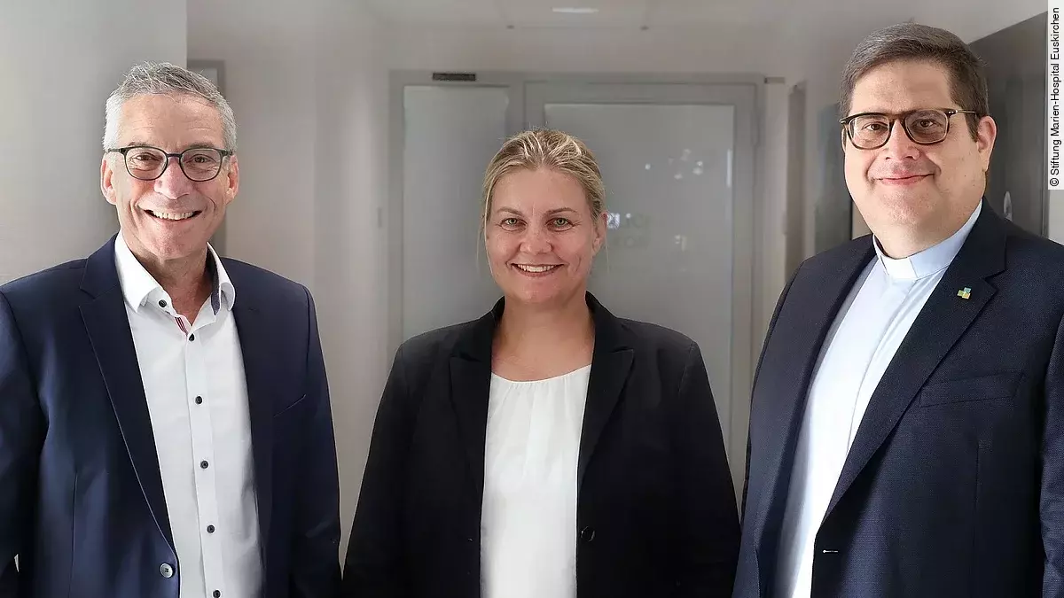 Wolfgang Schneider, Dr. Maren Thäter und Pfarrer Tobias Hopmann