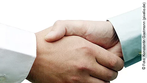 Hände, Schütteln, Händedruck, Einigung (Supertop)