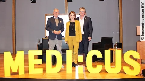 Thomas Strobl, Petra Olschowski und Manne Lucha