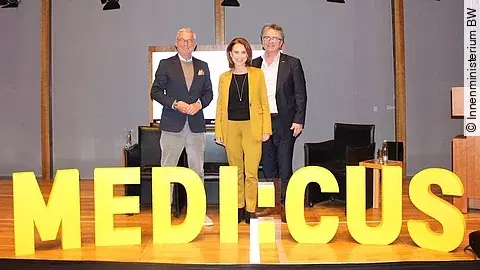 Thomas Strobl, Petra Olschowski und Manne Lucha