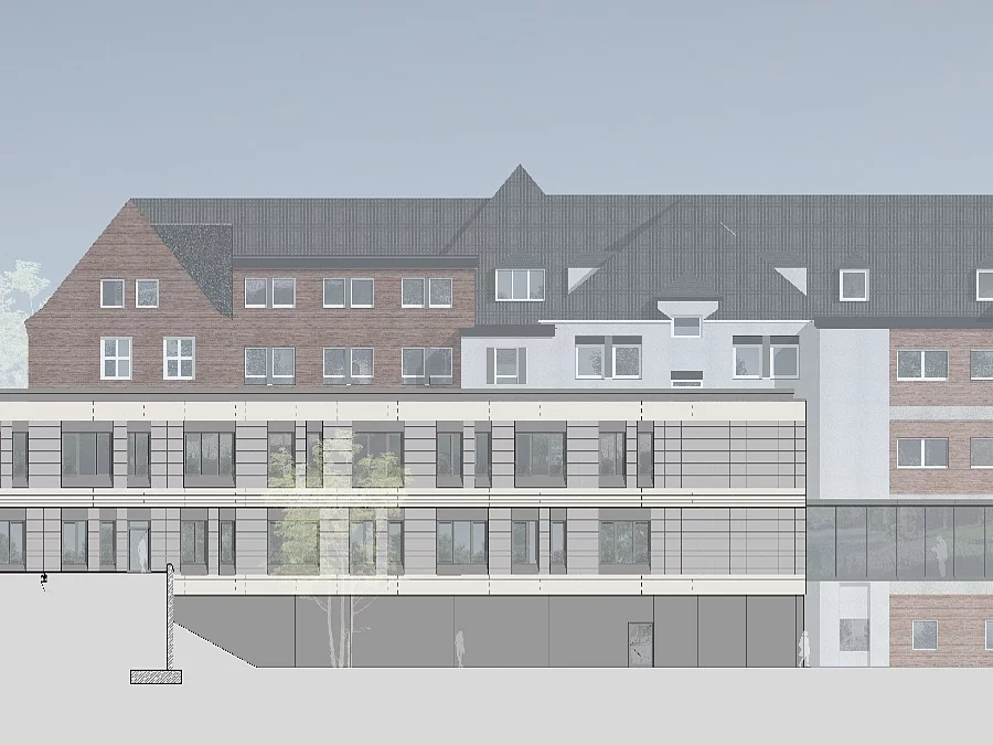 Westfassade Neubau, Marienhospital Westfassade Neubau, Marienhospital