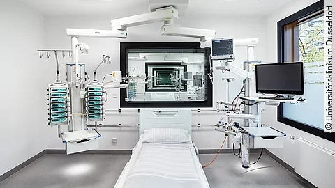 Covid-19 Modulbau Bett Uniklinik Düsseldorf