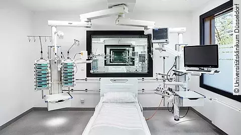 Covid-19 Modulbau Bett Uniklinik Düsseldorf